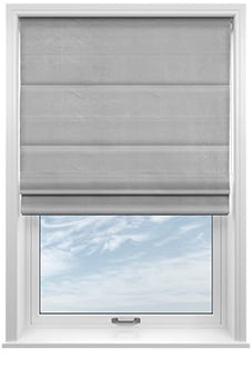 Ultra Luxe Velvet, Cloud - Motorised Roman Blind